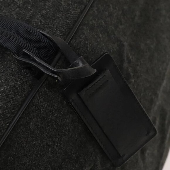 PRADA Boston Bag Wool 2way Gray Auth - Picture 13 of 16